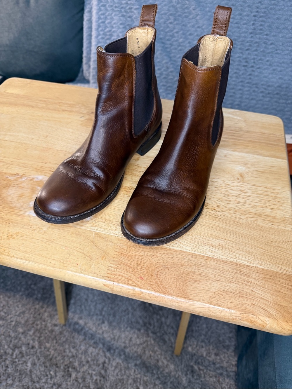 Frye Men's Brown Leather Chelsea Boots